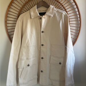 Men's Banana Republic Ecru Chore Jacket size Medium